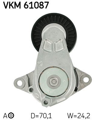 Belt Tensioner, V-ribbed belt - VKM 61087 SKF